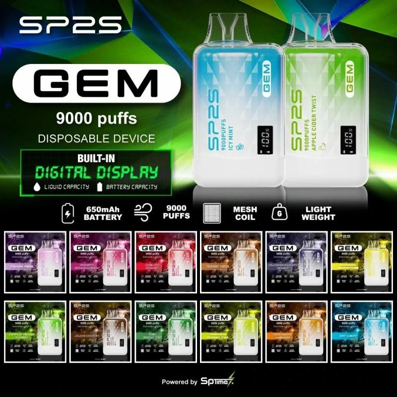拋棄式電子煙 sp2s GEM 9000